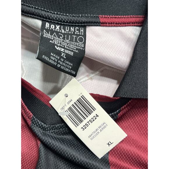 NARUTO SHIPPUDEN AKATSUKI SOCCER JERSEY LEAF VILLAGE SHIRT - Picture 6 of 7